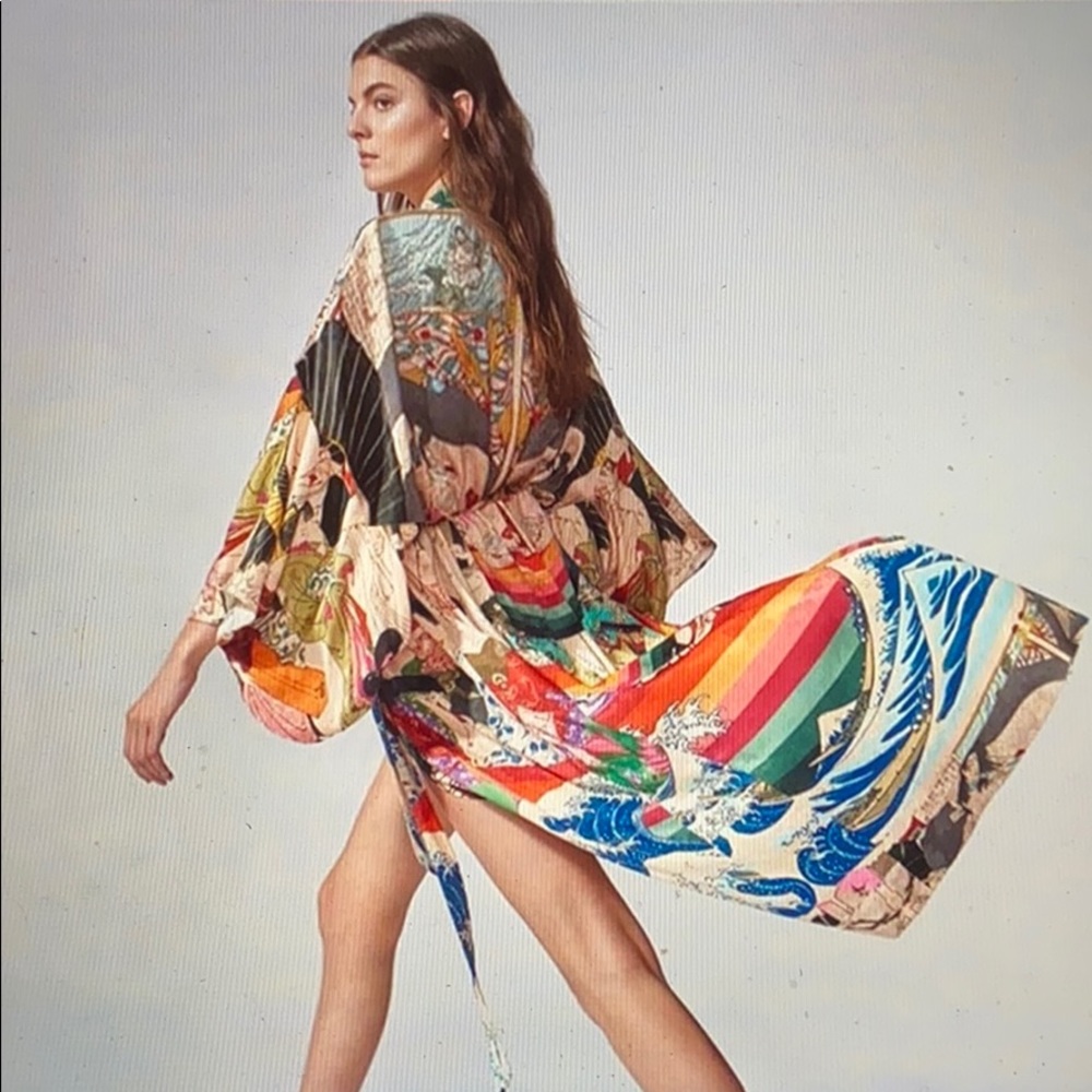 Vintage Inspired 90’s Kimono Robe Bohemian S/M/L